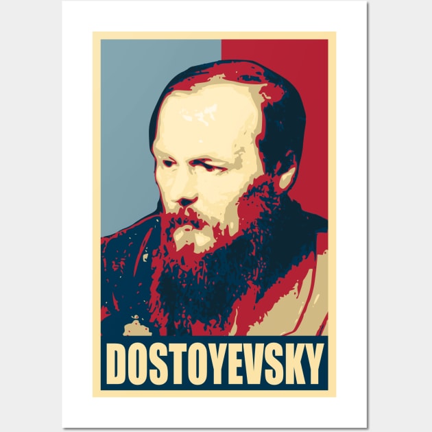 Fyodor Dostoyevsjy Wall Art by Nerd_art